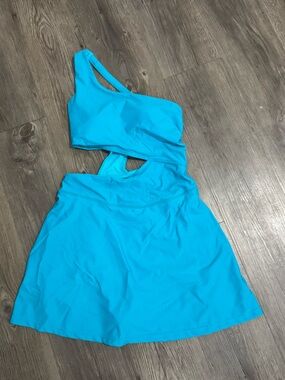Bright Aqua Blue Active Dress